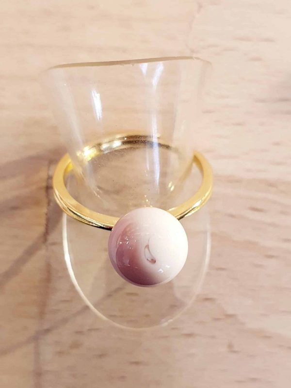 Bague contemporaine de créateur verrier - Perles en Murano – Image 3