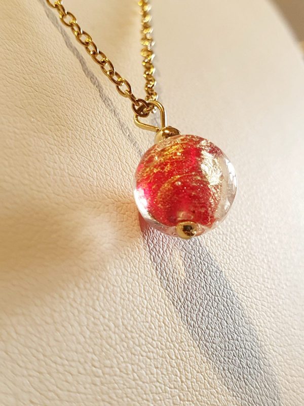 Bijou vénitien - Collier verre de Murano et feuille d'or – Image 2