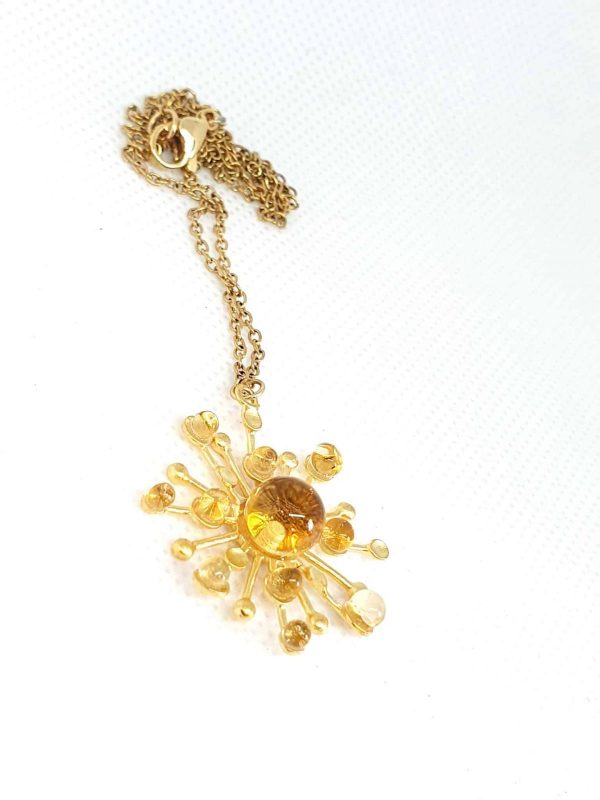 collier-pendentif-soleil-verre-de-Murano