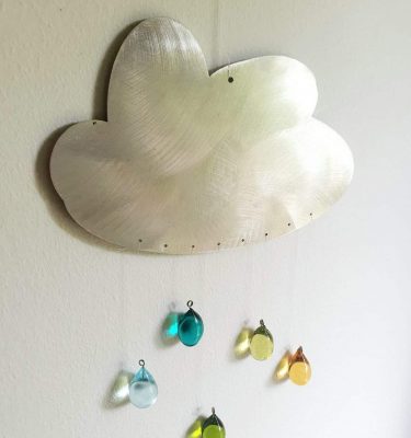 Suspension-Nuage-de-pluie-arc-en-ciel-en-verre-de-Murano