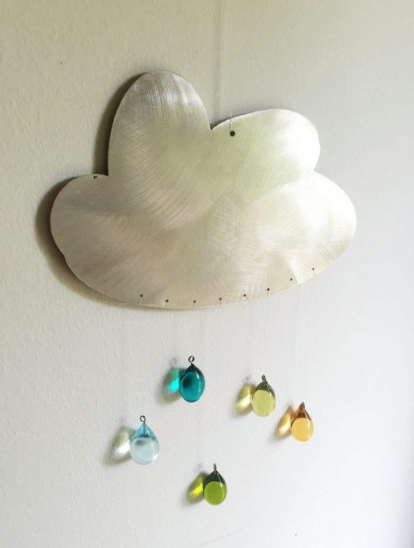 Suspension-Nuage-de-pluie-arc-en-ciel-en-verre-de-Murano