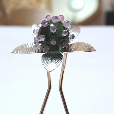 pic-à-chignon-avec-perle-en-verre-de-murano-bijou-de-coiffure